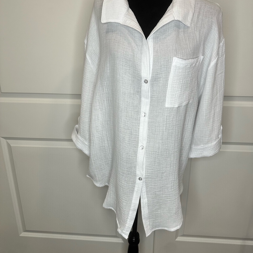 White Button-Up Shirt